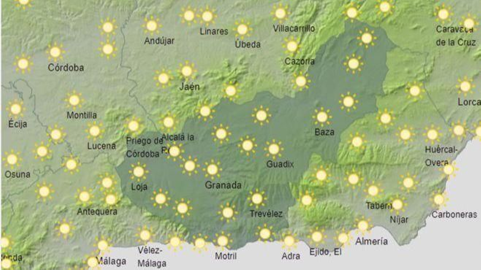 El Tiempo en Granada el 15 de julio de 2024 El Tiempo en Granada el 15 de julio de 2024