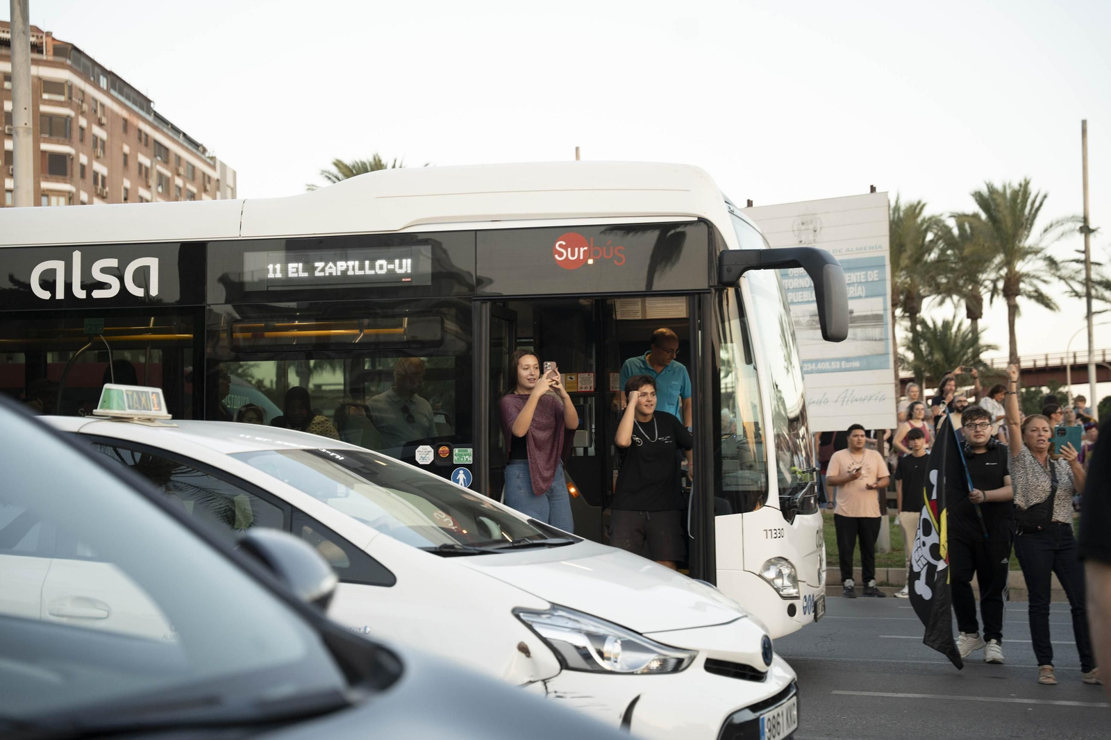 Manifestación convocada por la Plataforma Almería por Palestina