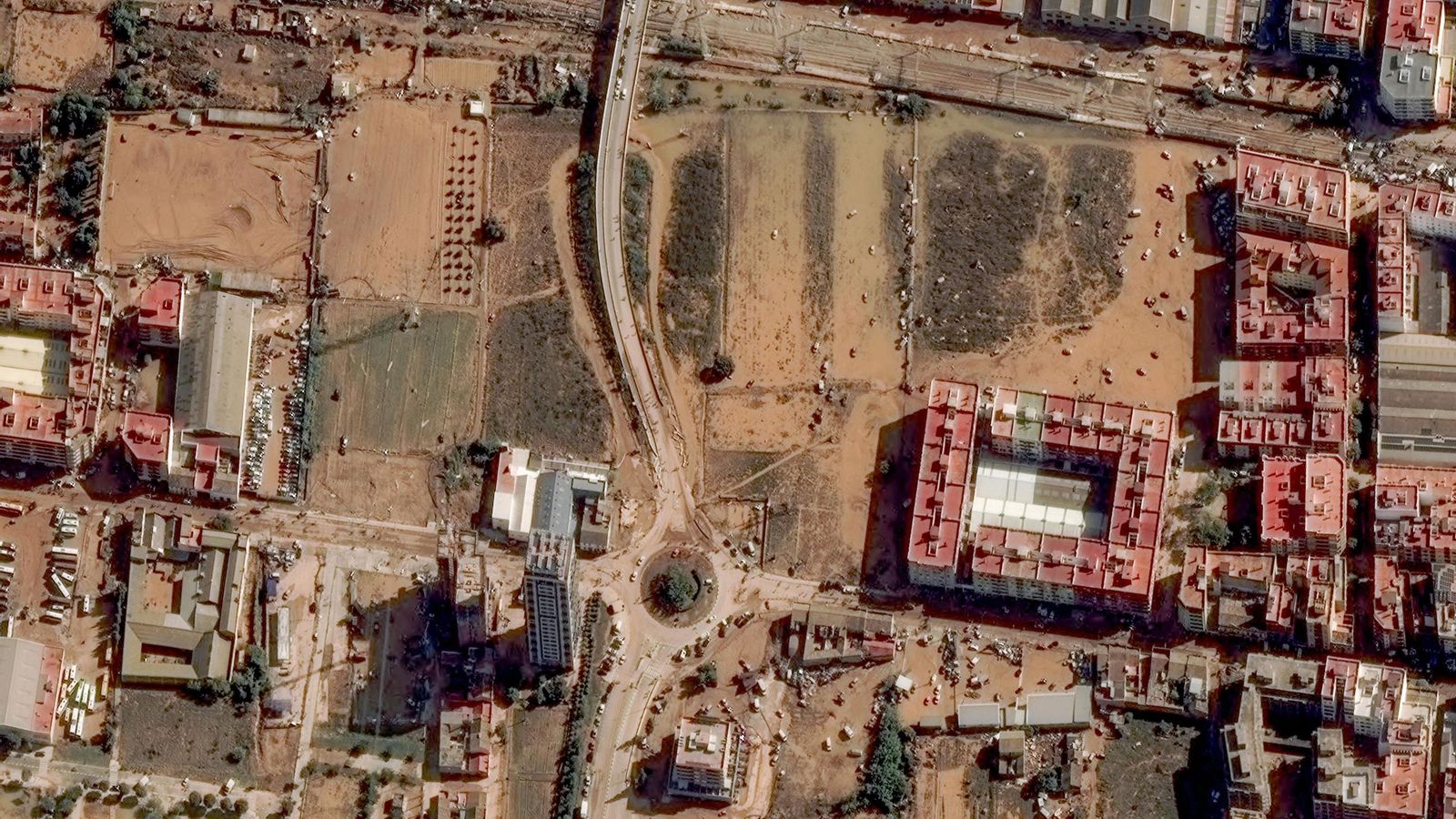 Una visual por satélite de la zona afectada por la DANA en Valencia