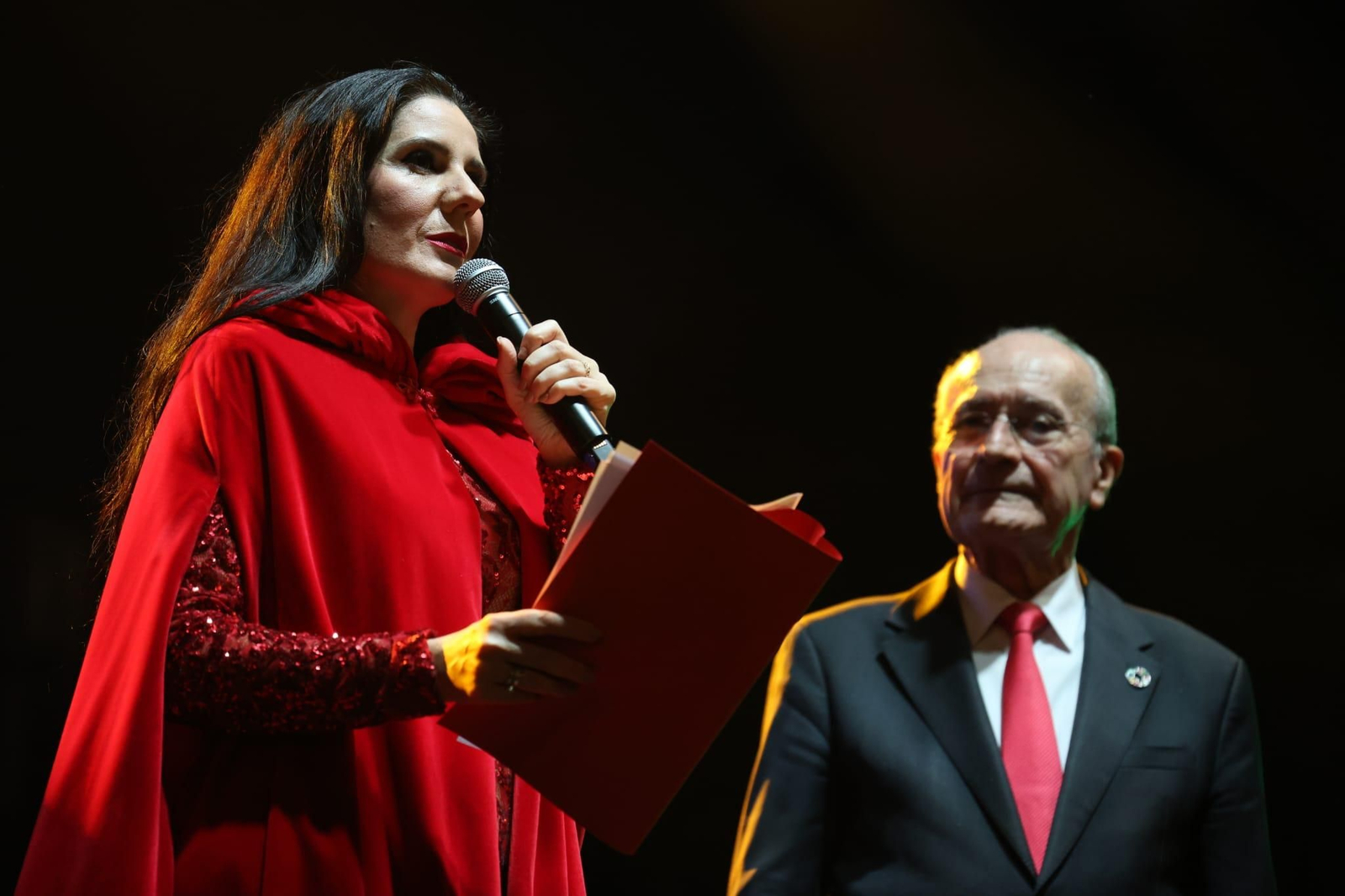 Encendido del alumbrado de Navidad de Málaga, en fotos