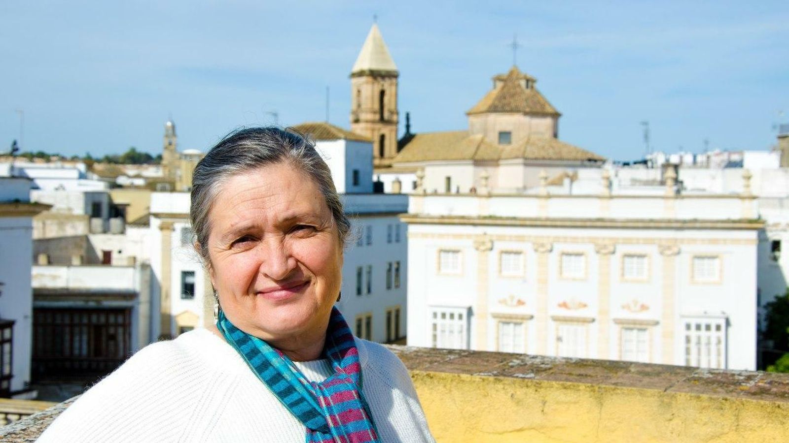 Rocío Monedero, fotografiada en el casco antiguo de Jerez.