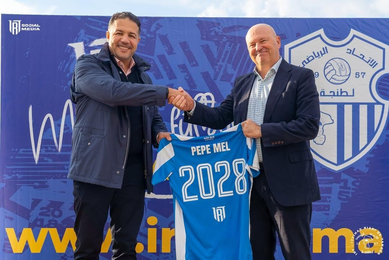 Pepe Mel, en Tánger.