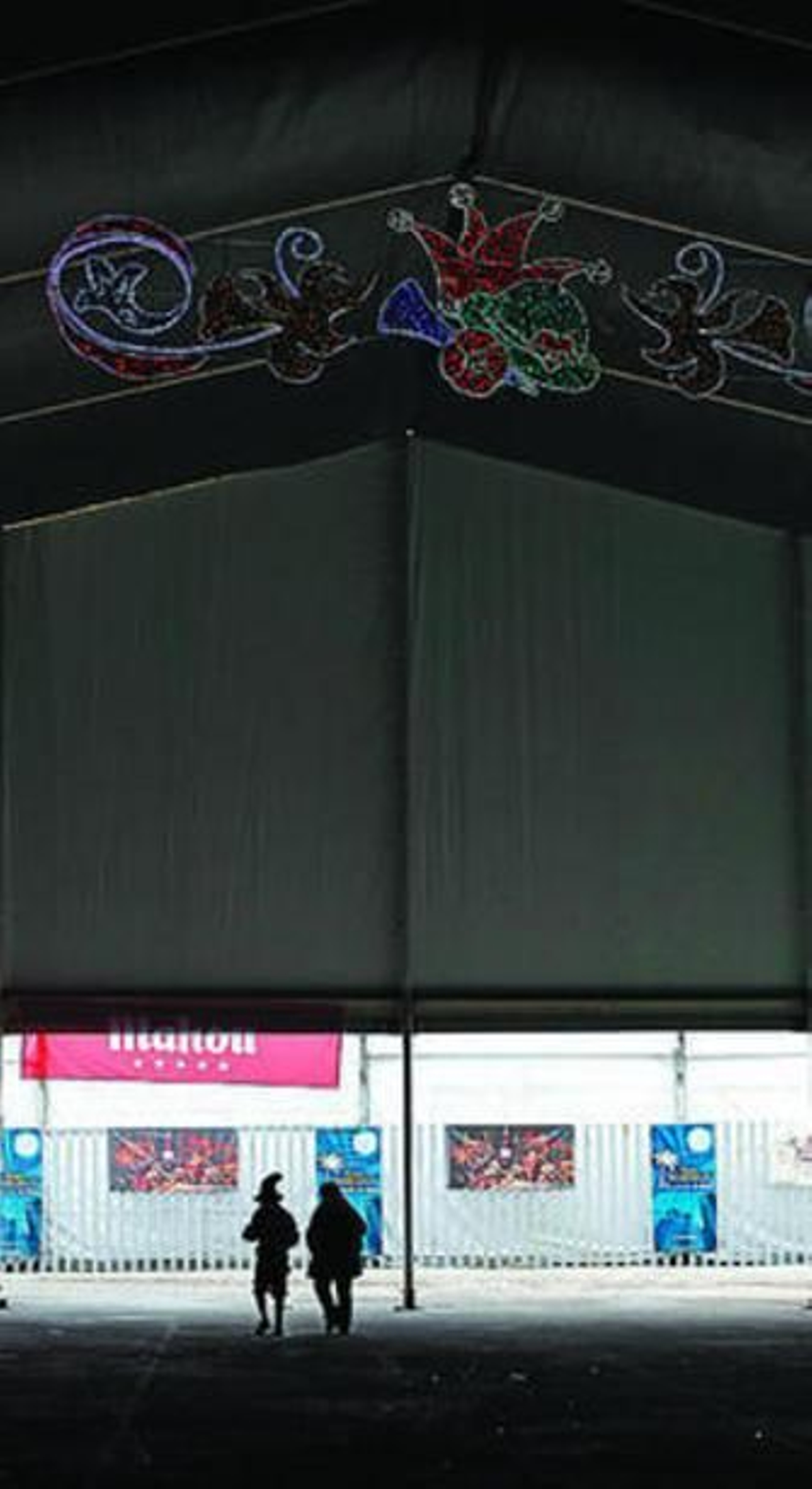 La carpa en los terrenos de ADIF, donde ha estado los tres últimos años.