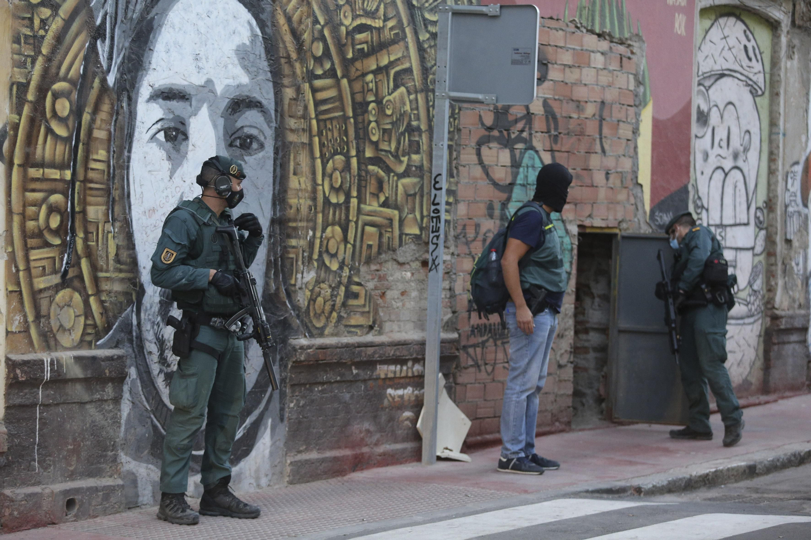 Las fotos de la operación de la Guardia Civil contra el terrorismo internacional en Málaga