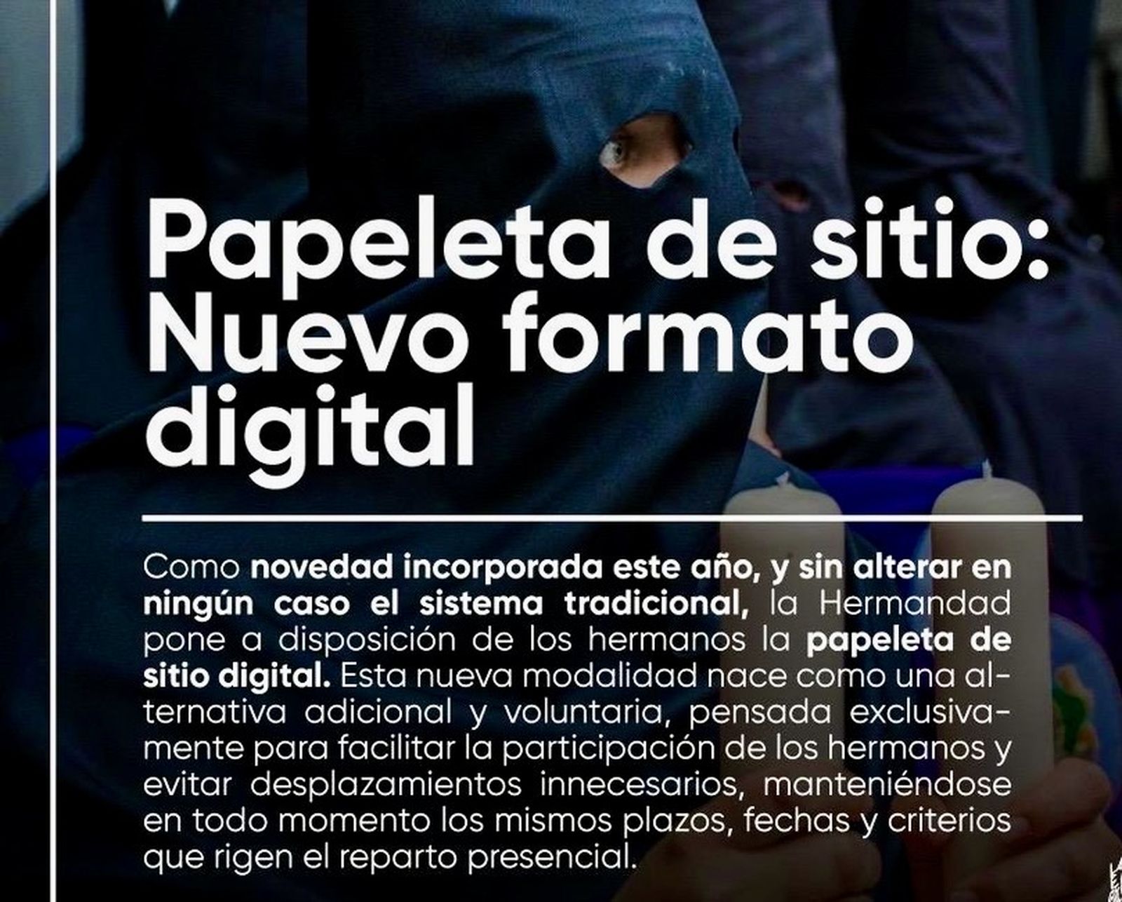 Una publicidad de papeletas digitales