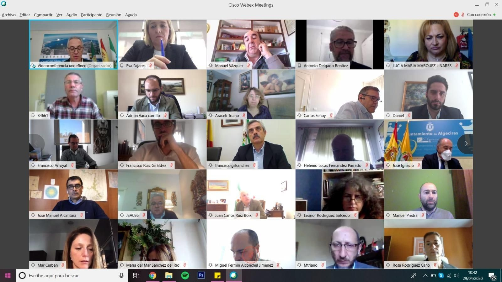 La reunión por videoconferencia del Consejo Económico y Social de la comarca