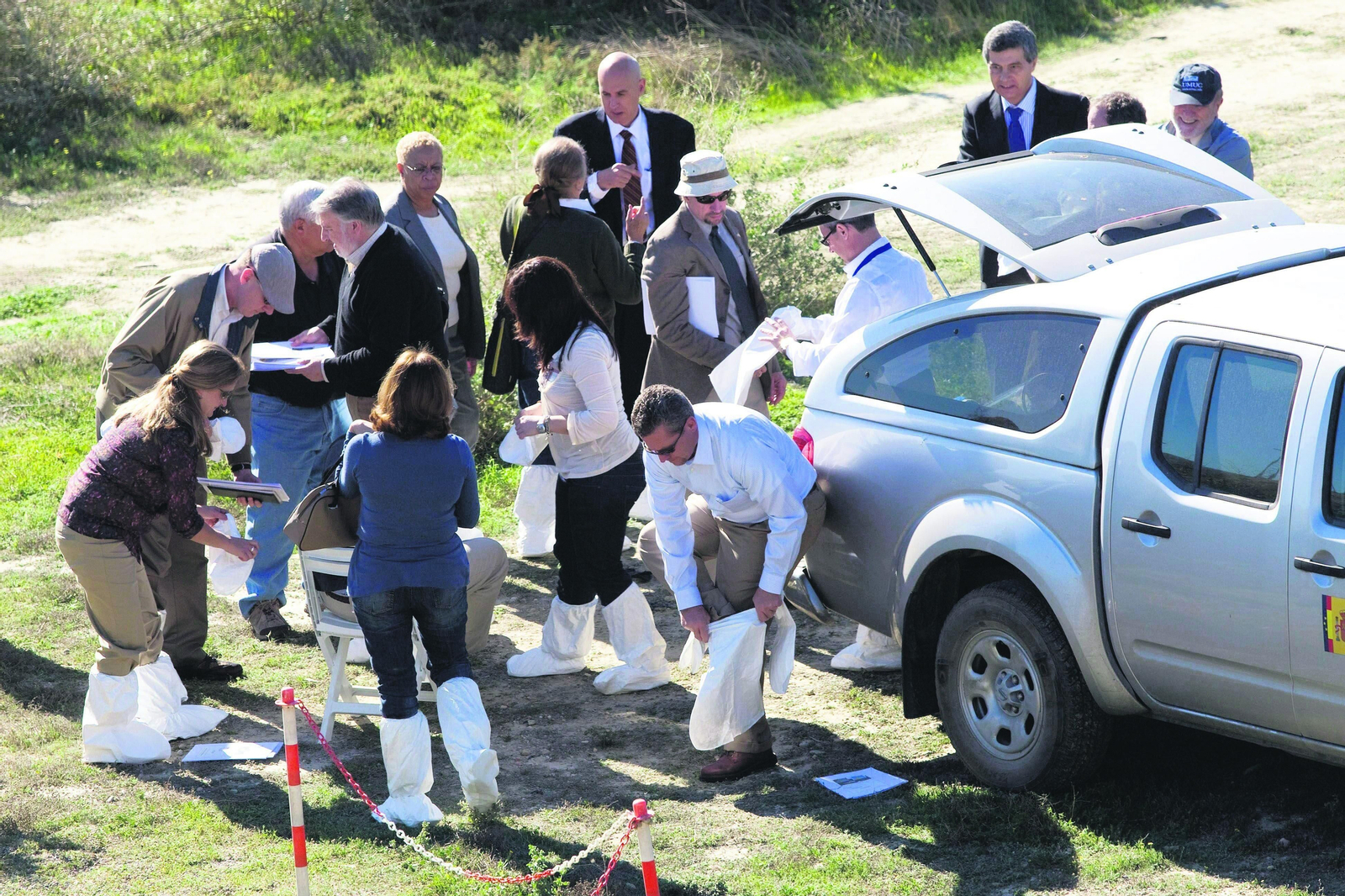 Una delegación de técnicos de EEUU, junto con representantes del Centro de Investigaciones Energéticas Medioambientales y Tecnológicas (CIEMAT)