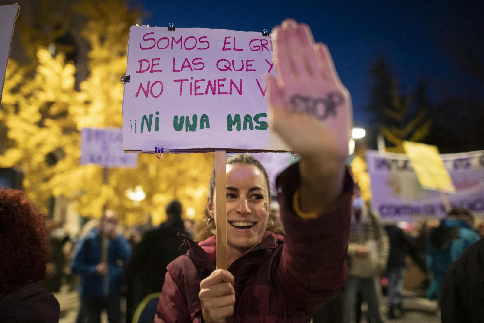 La manifestación del 25-N en Granada en imágenes