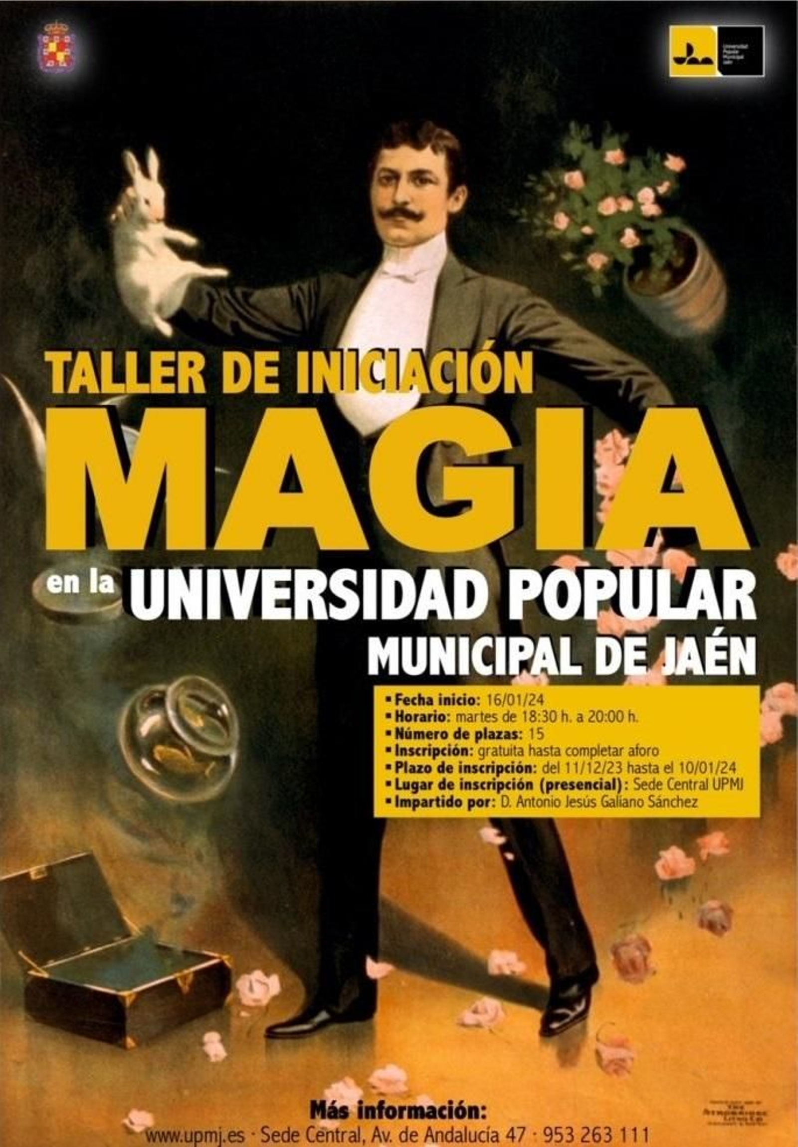 Antonio Jesús Galiano es el mago que guiará tus pasos en este taller.
