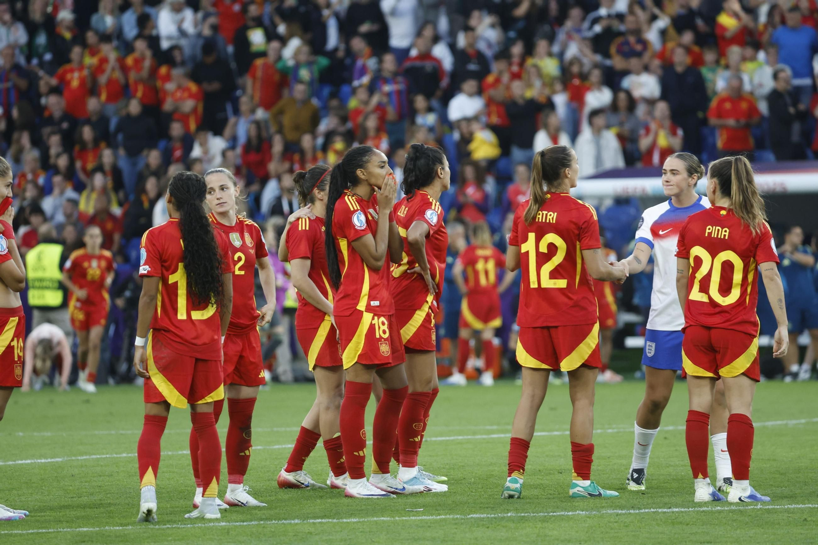 Las mejores imágenes de la final España - Inglaterra de la Eurocopa femenina