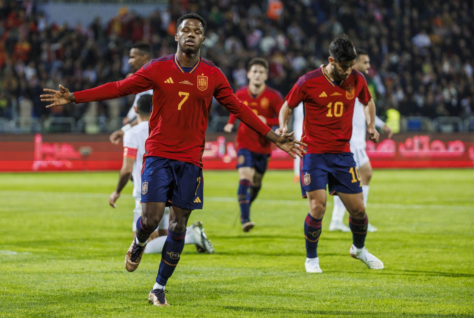 Las imágenes del Jordania - España previo al Mundial de Qatar