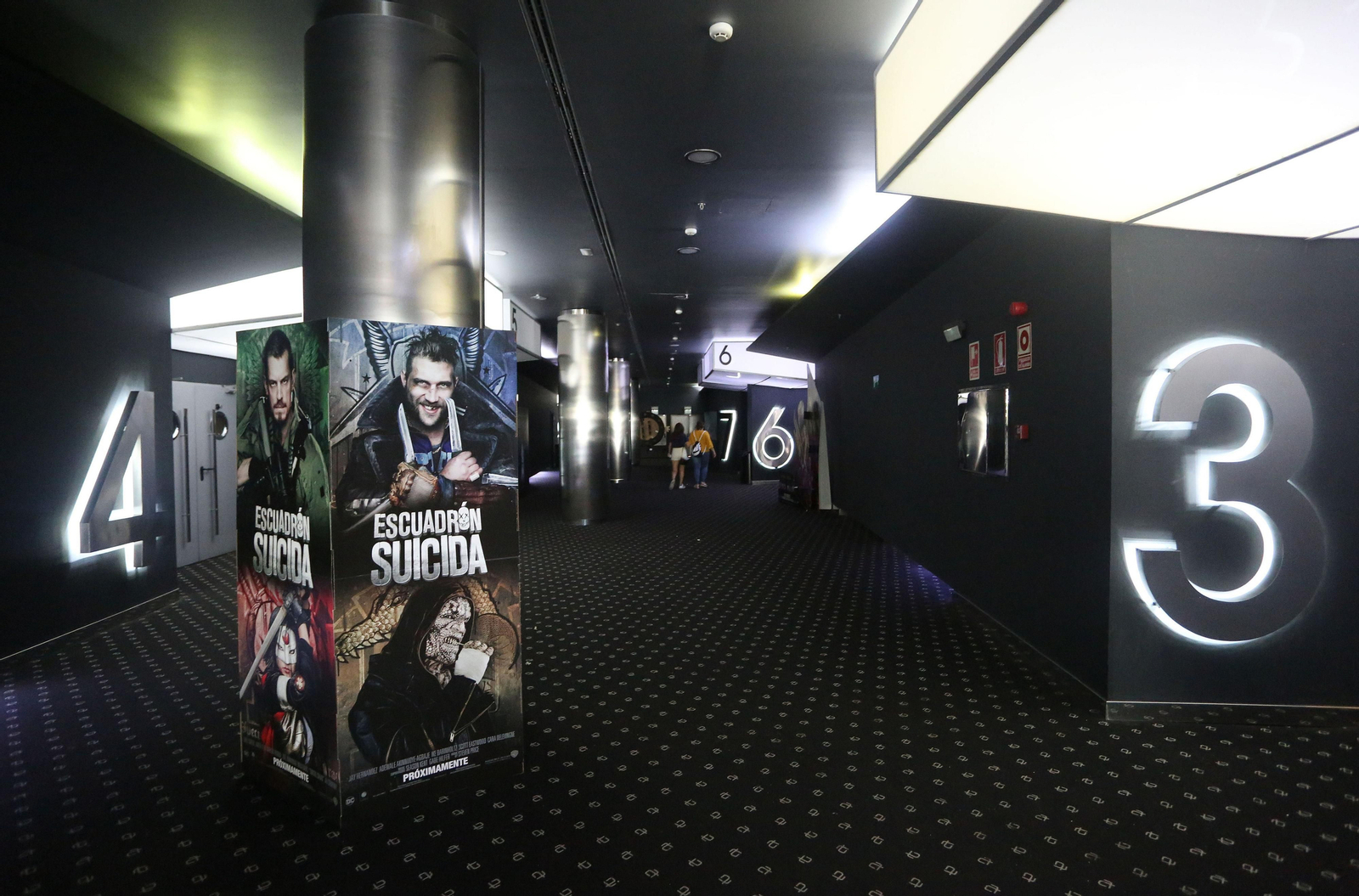 Vista de las salas del cine  Artesiete Holea