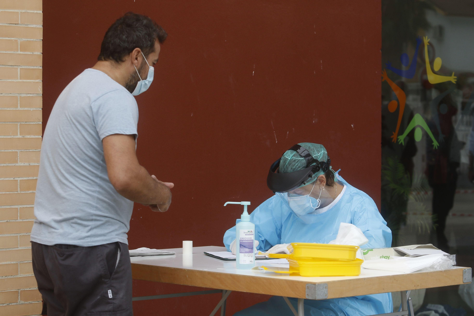 El cribado masivo de covid-19 en Lucena, en fotografías