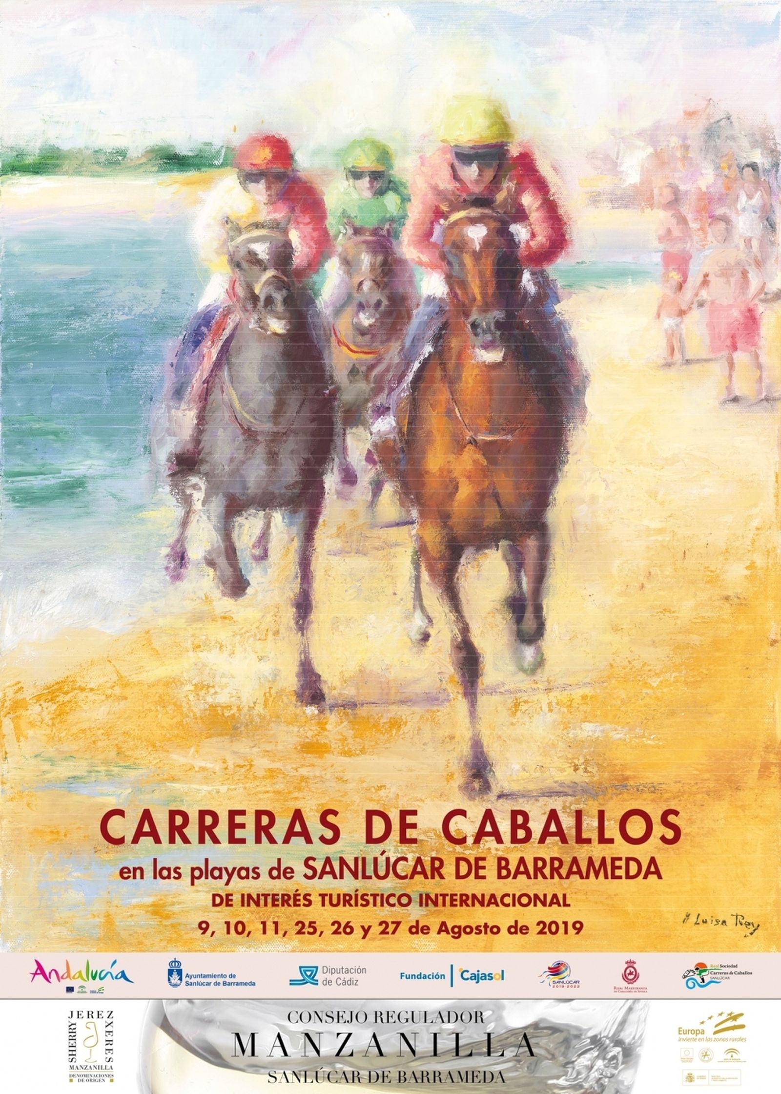Cartel de las carreras de Sanlúcar 2019.