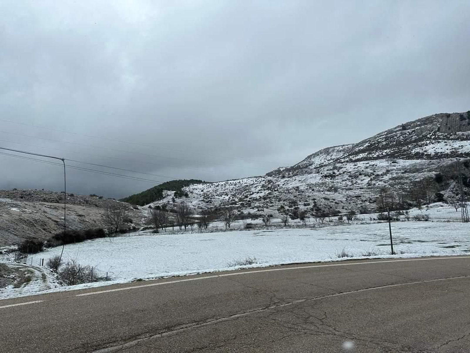 Borrasca Louis: nevada en el término de Santiago Pontones.