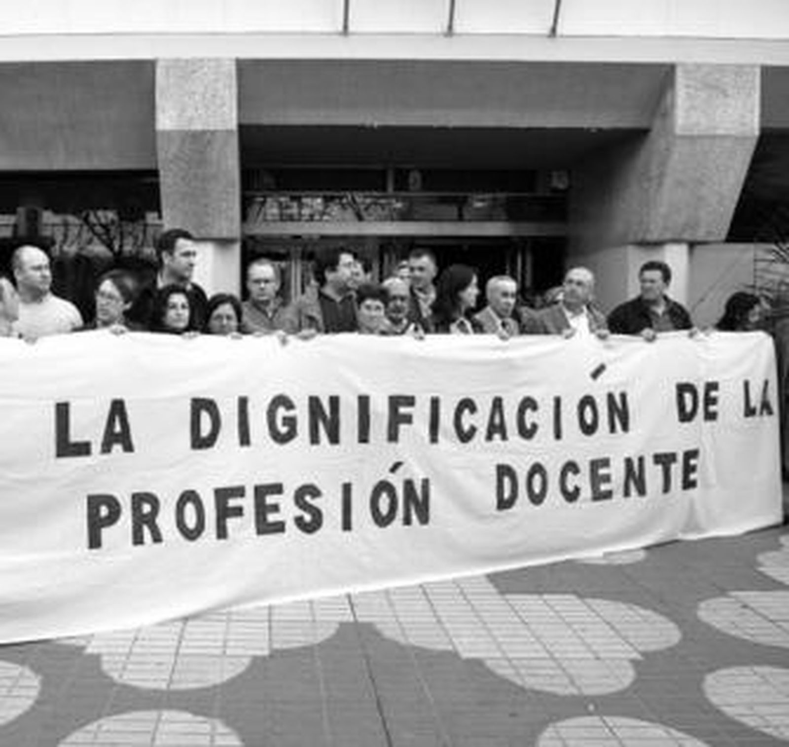 Una de las últimas concentraciones de profesores contra la violencia en las aulas