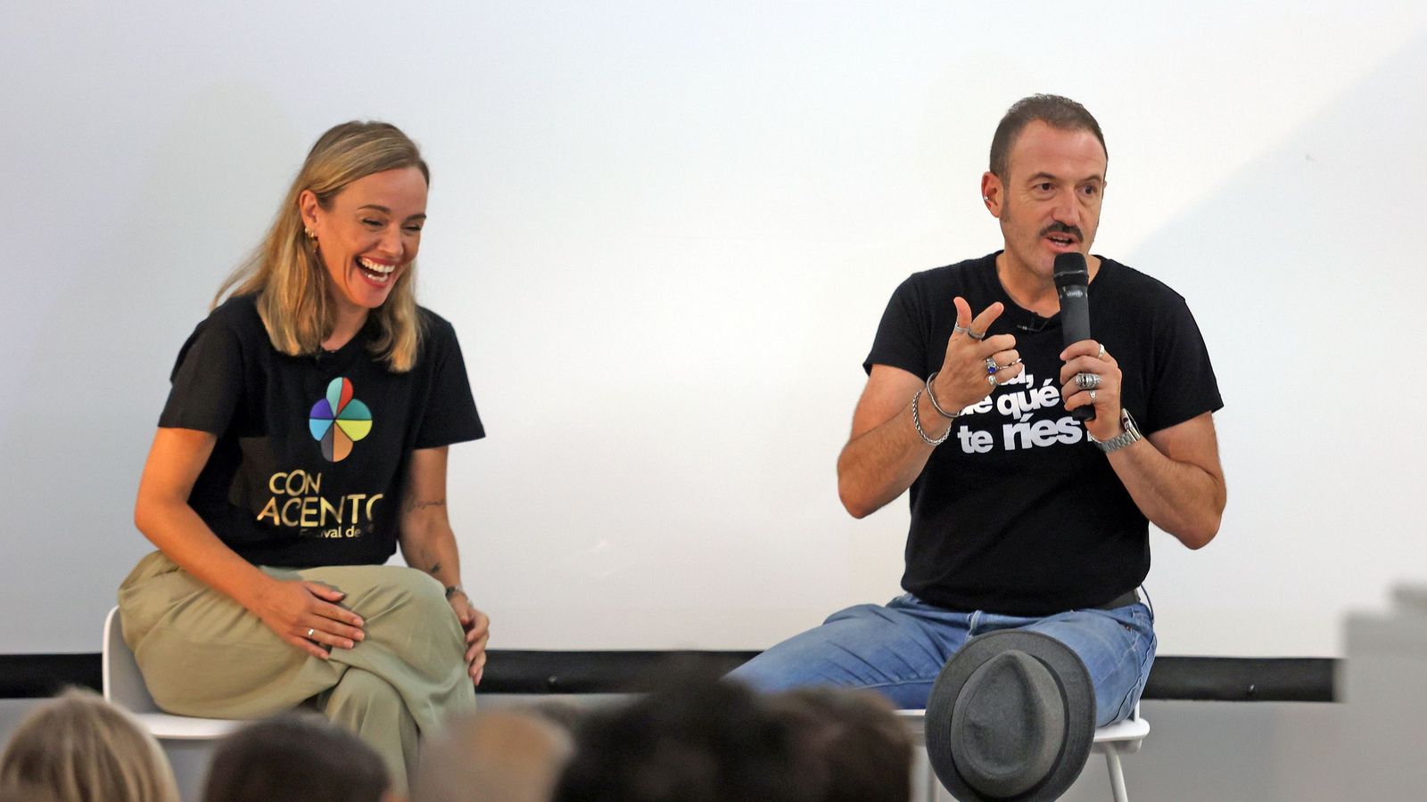 María Espejo y Alex O'Dogherty, en la pasada edición del festival.