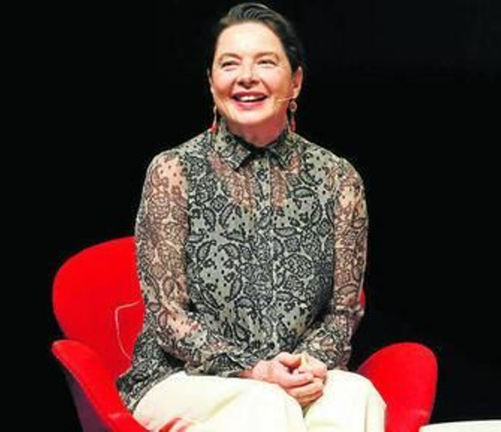 Rosellini, ayer durante la presentación de la obra.