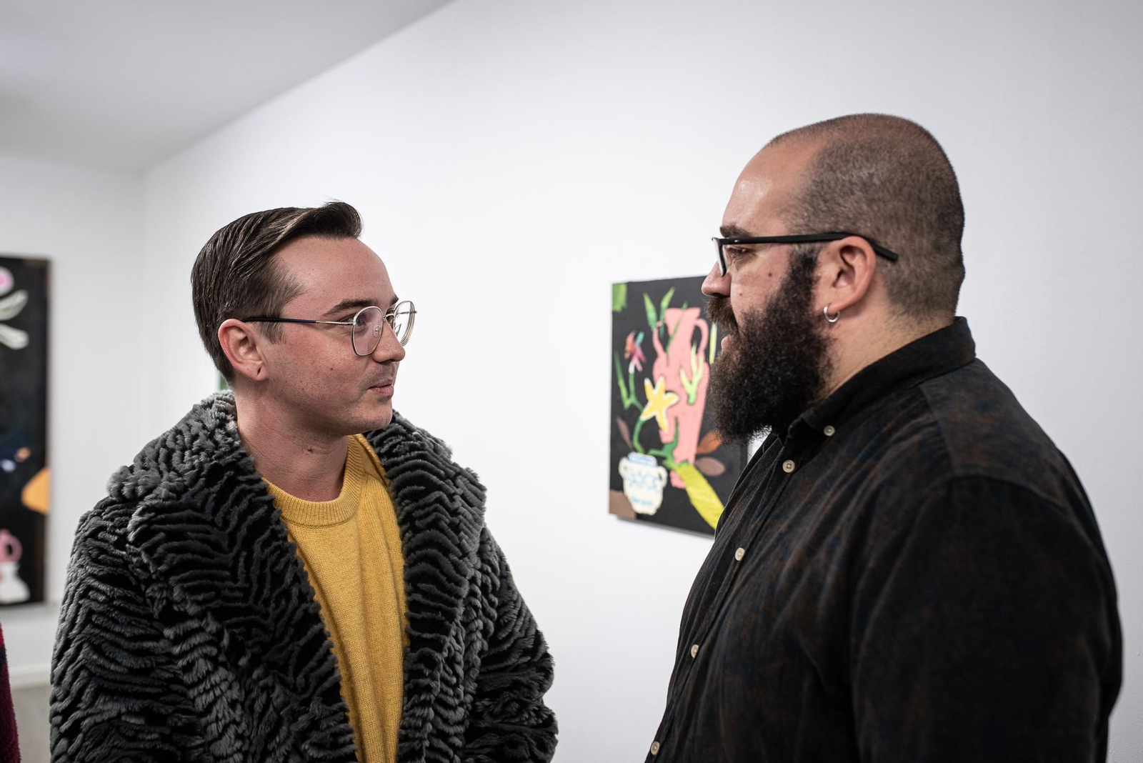 Imágenes de la inauguración de la exposición de Agus Díaz Vázque " Y bebió agua de una fuente"