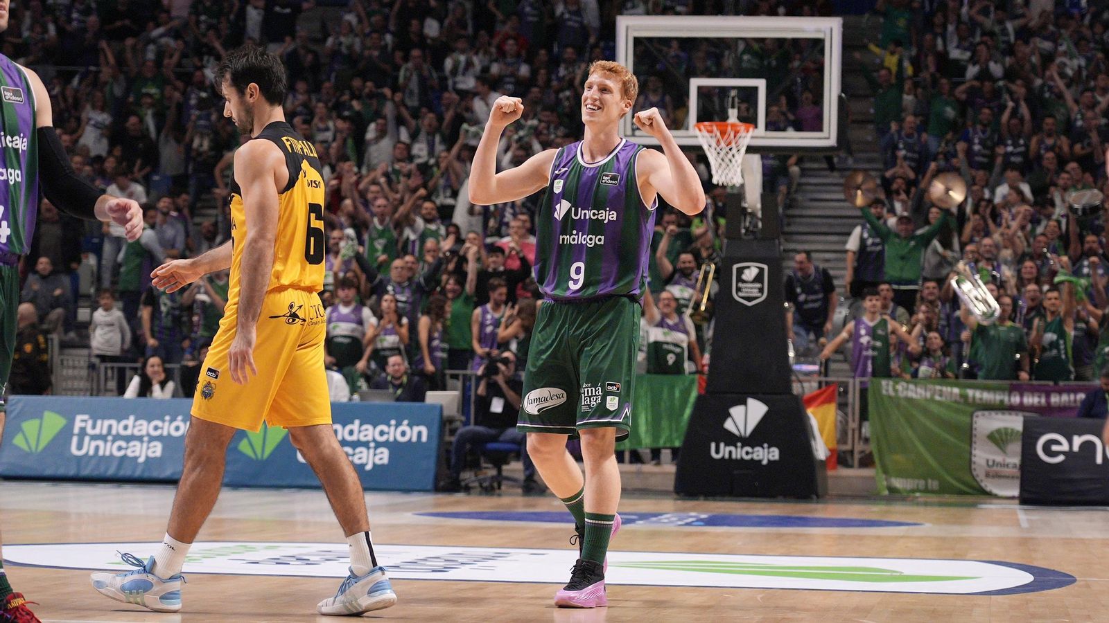 El Unicaja-La Laguna Tenerife, en fotos