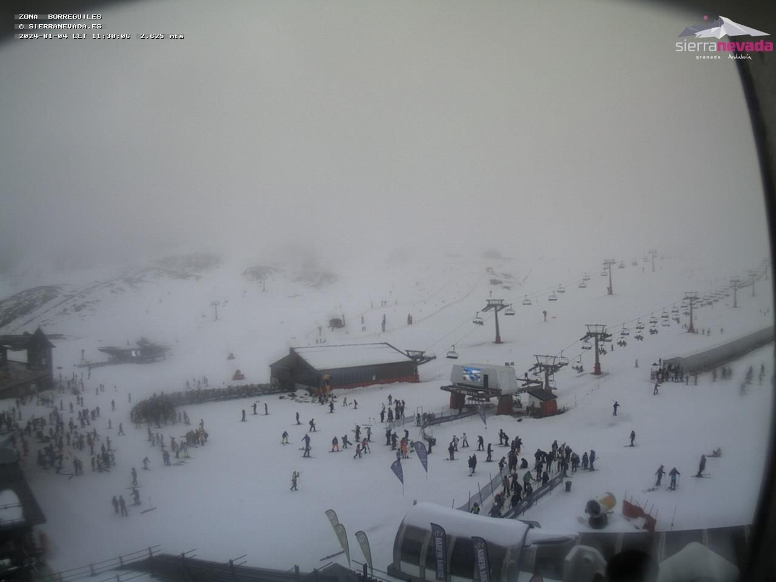 Zona de Borreguiles este jueves.