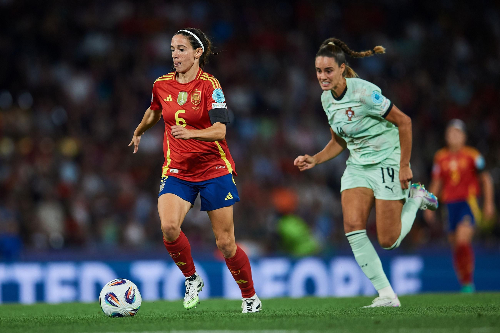 Las fotos del España - Portugal en la Eurocopa femenina