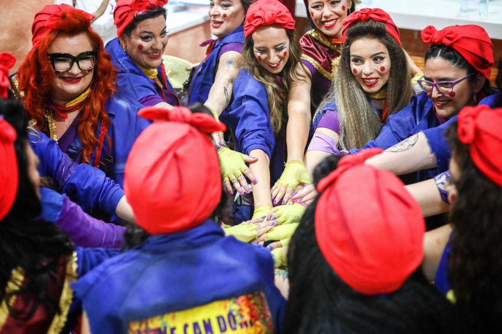 Ambiente en camerinos