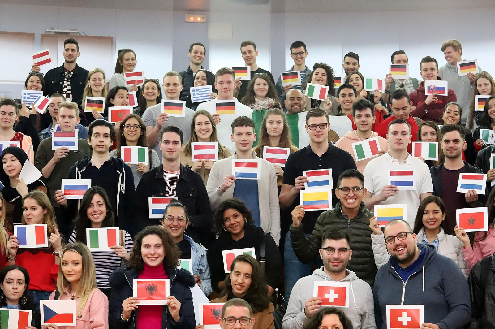 Imágenes de la llegada de erasmus a la Universidad de Huelva