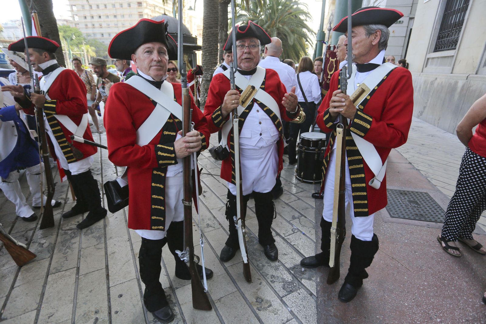 Las fotos del desfile en Málaga en recuerdo a Bernardo de Gálvez