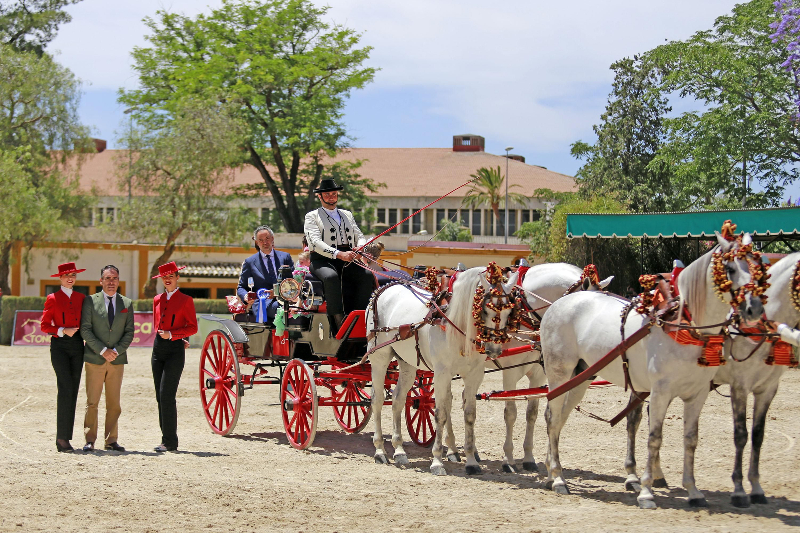 Trofeos de los concursos de Enganches y Morfológicos en la Feria de Jerez