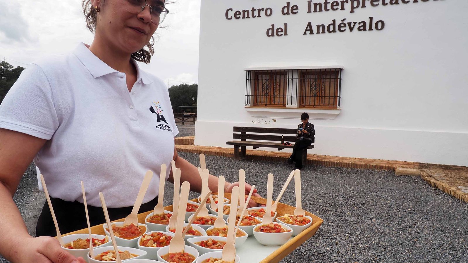 Degustaciones en el centro de interpretación del Andévalo onubense.