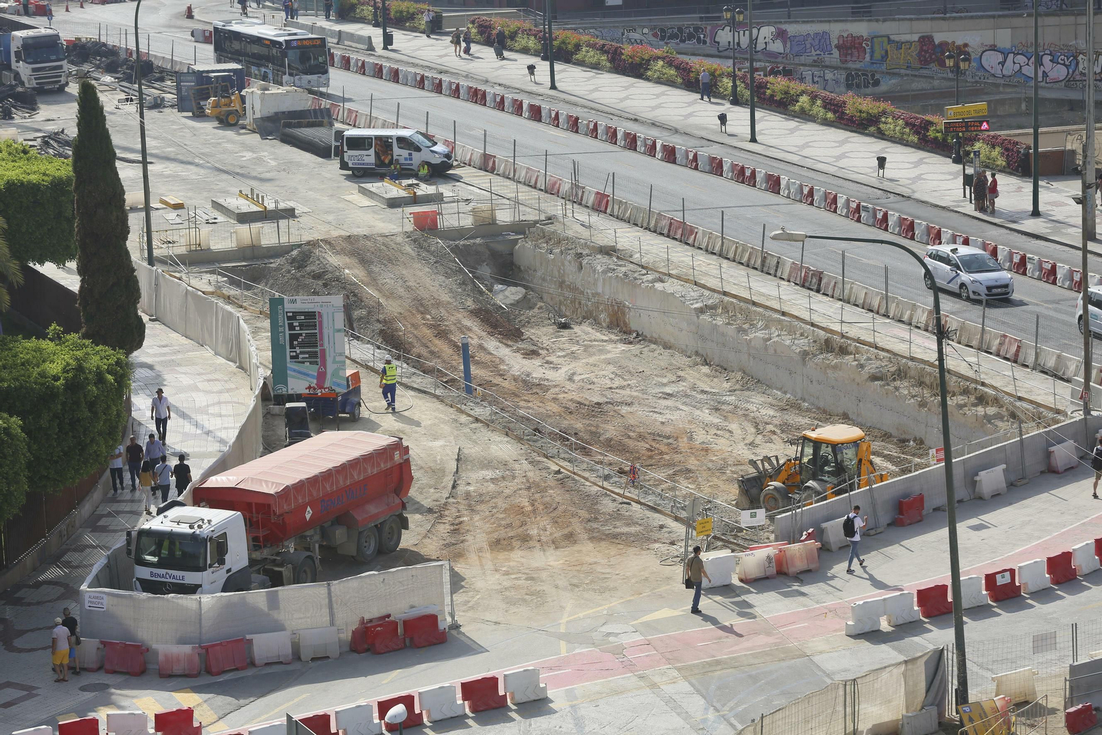 Las fotos de los restos arqueológicos en la obra del Metro de Málaga