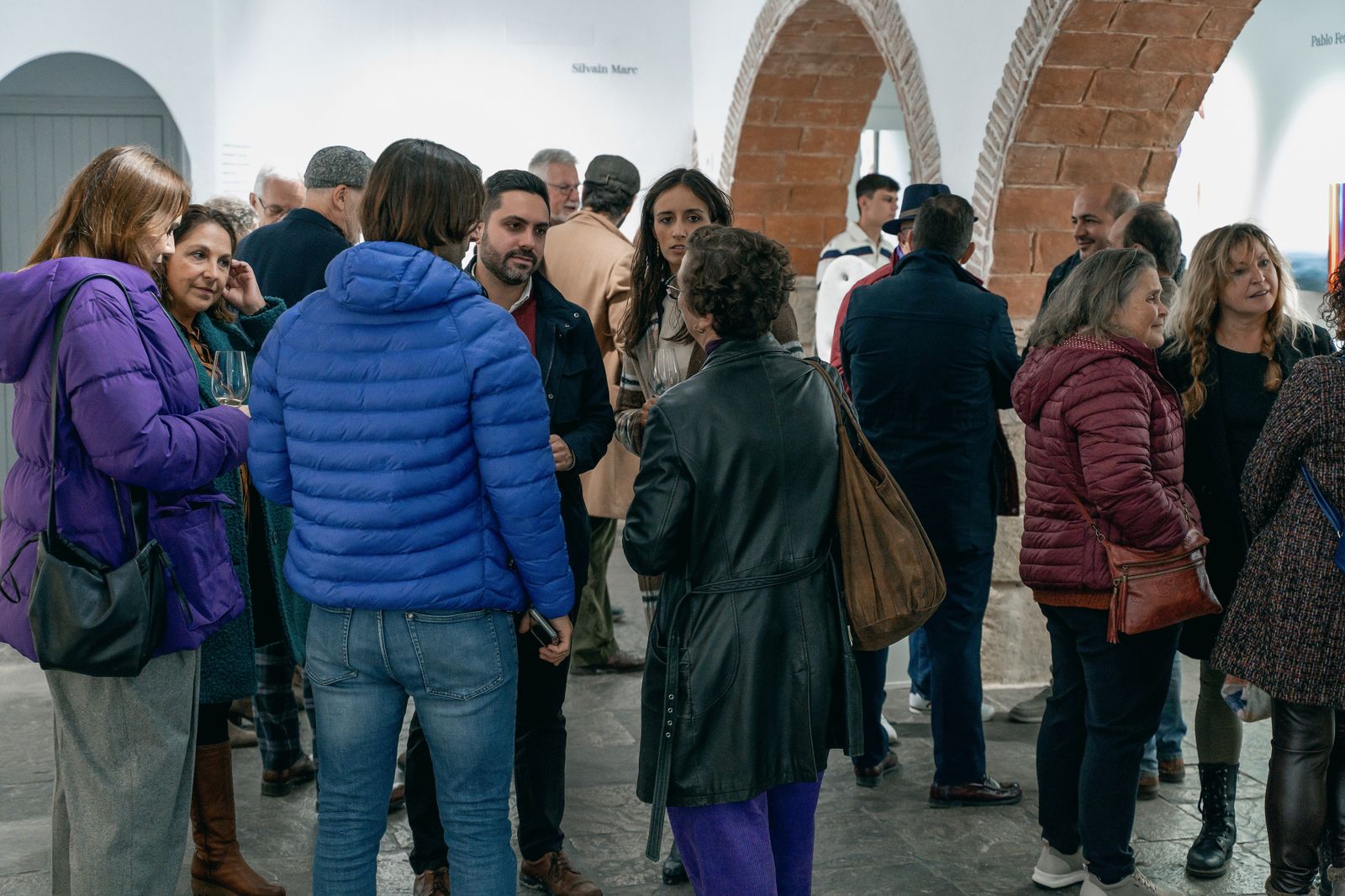 Una imagen de la inauguración de la muestra, el pasado día 2.