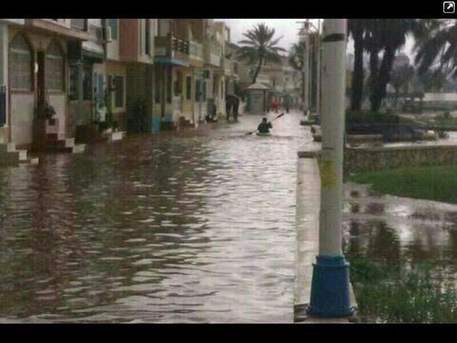 Inundaciones en la capital 

Foto: Twitter