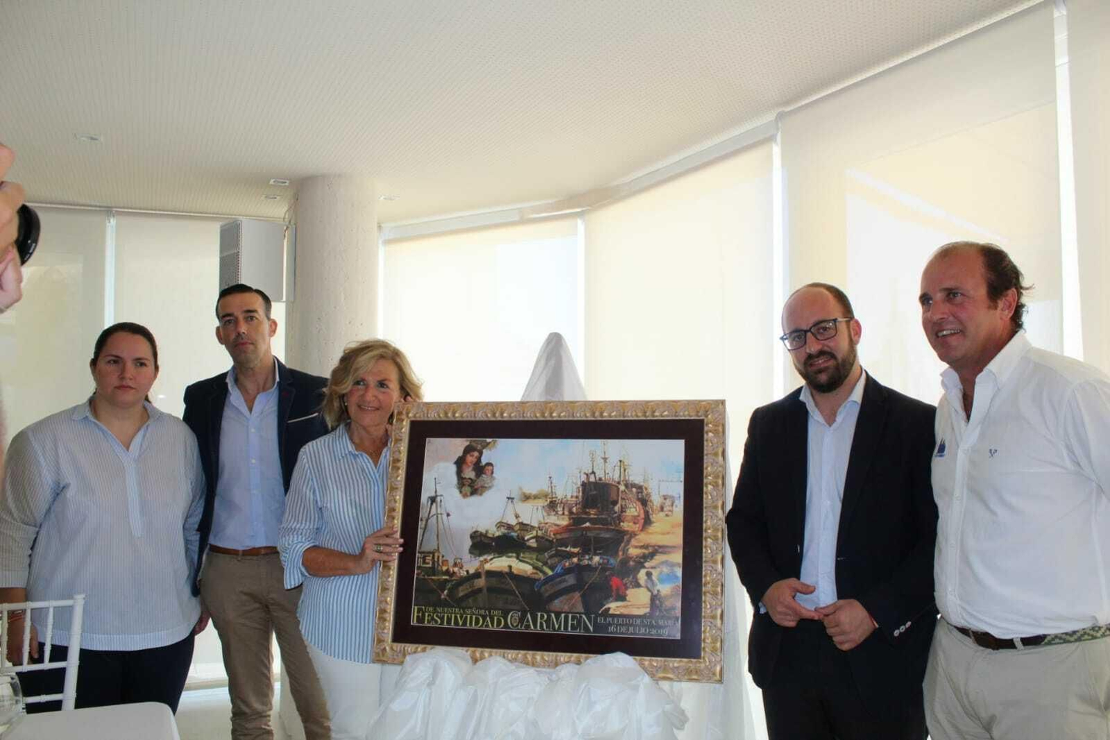 Una imagen de la presentación del cartel para la festividad la Virgen del Carmen.