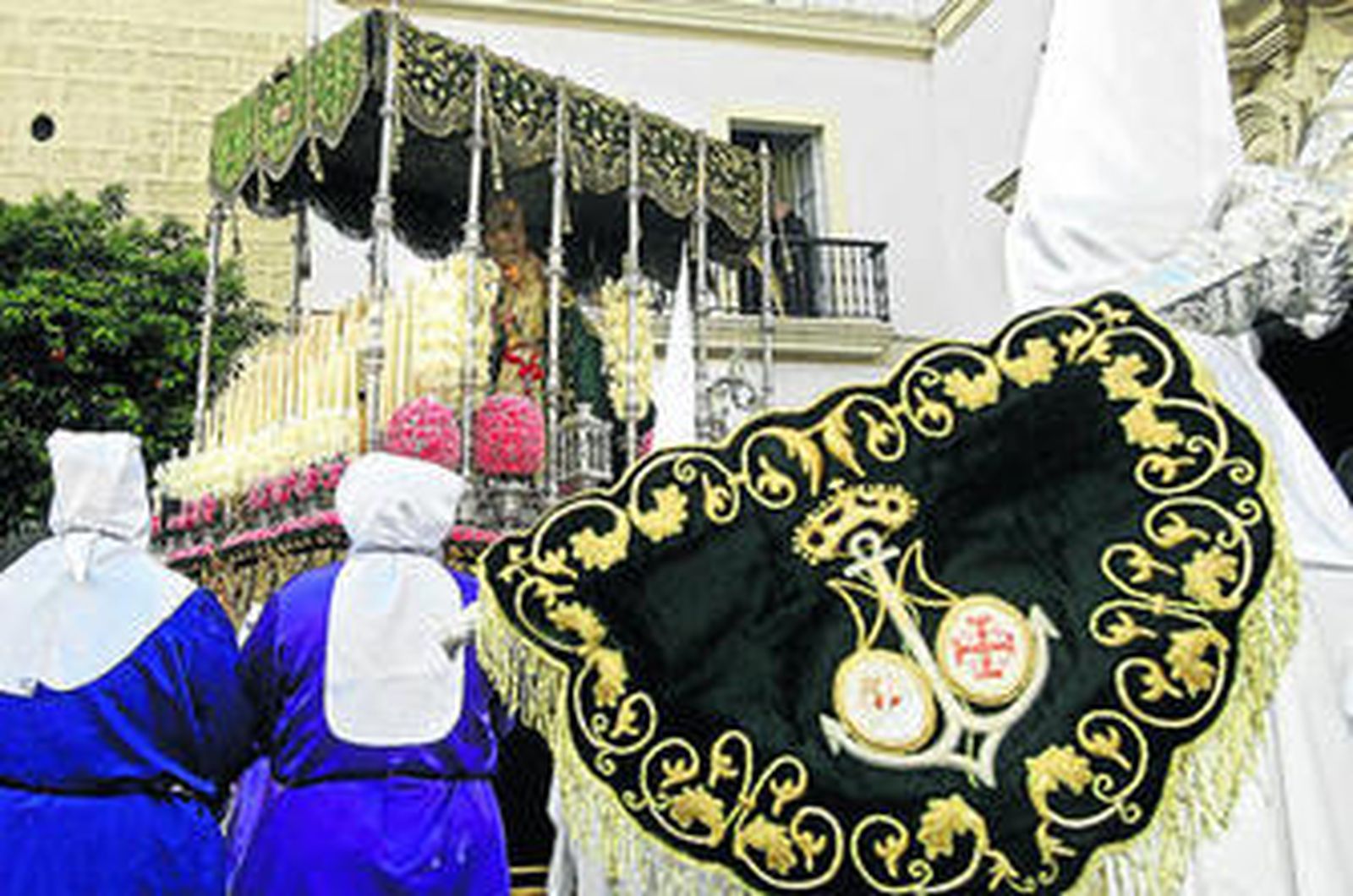 La Virgen de la Esperanza, en su salida del pasado Lunes Santo.