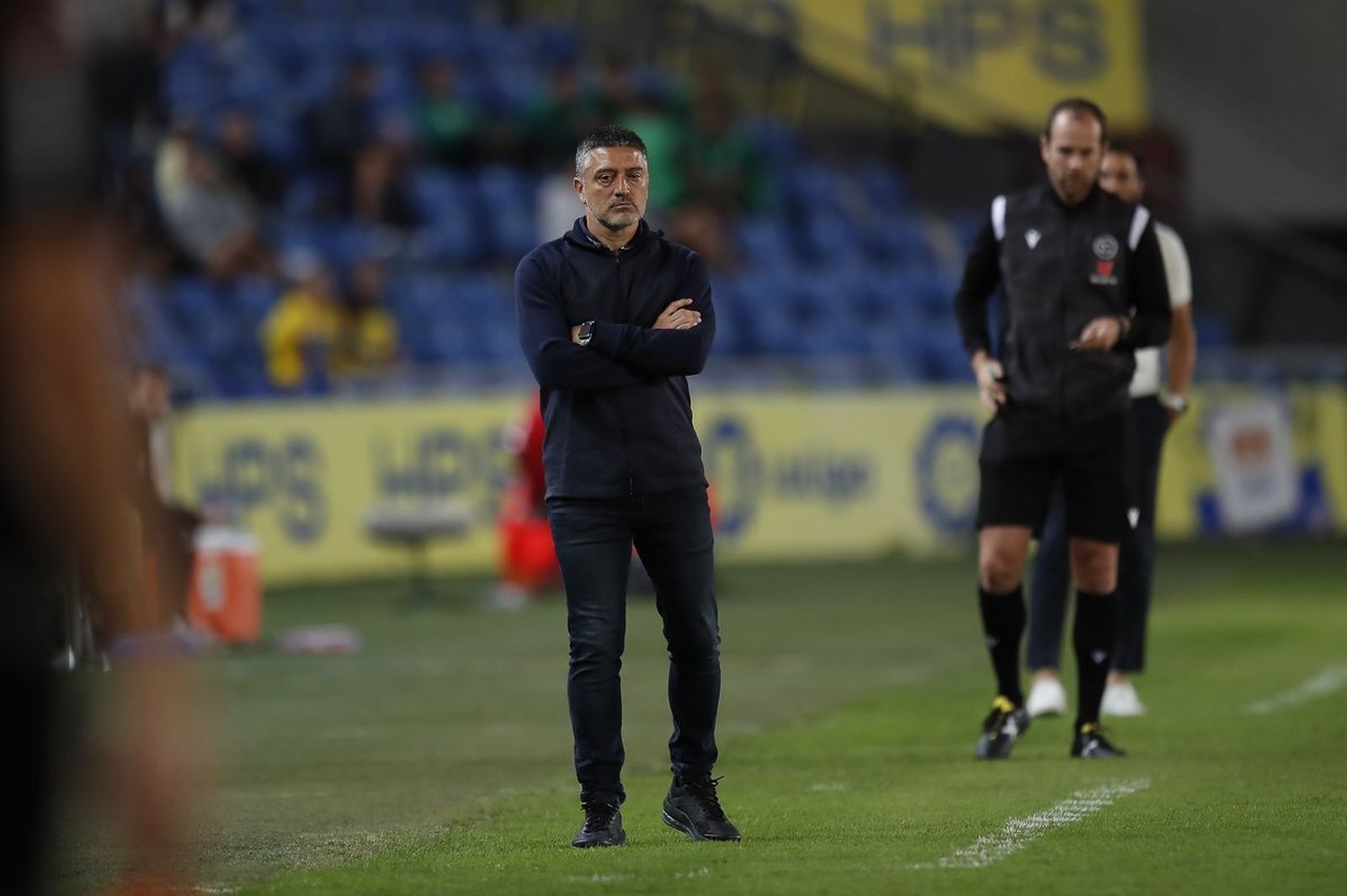 García Pimienta, en un encuentro con la UD Las Palmas