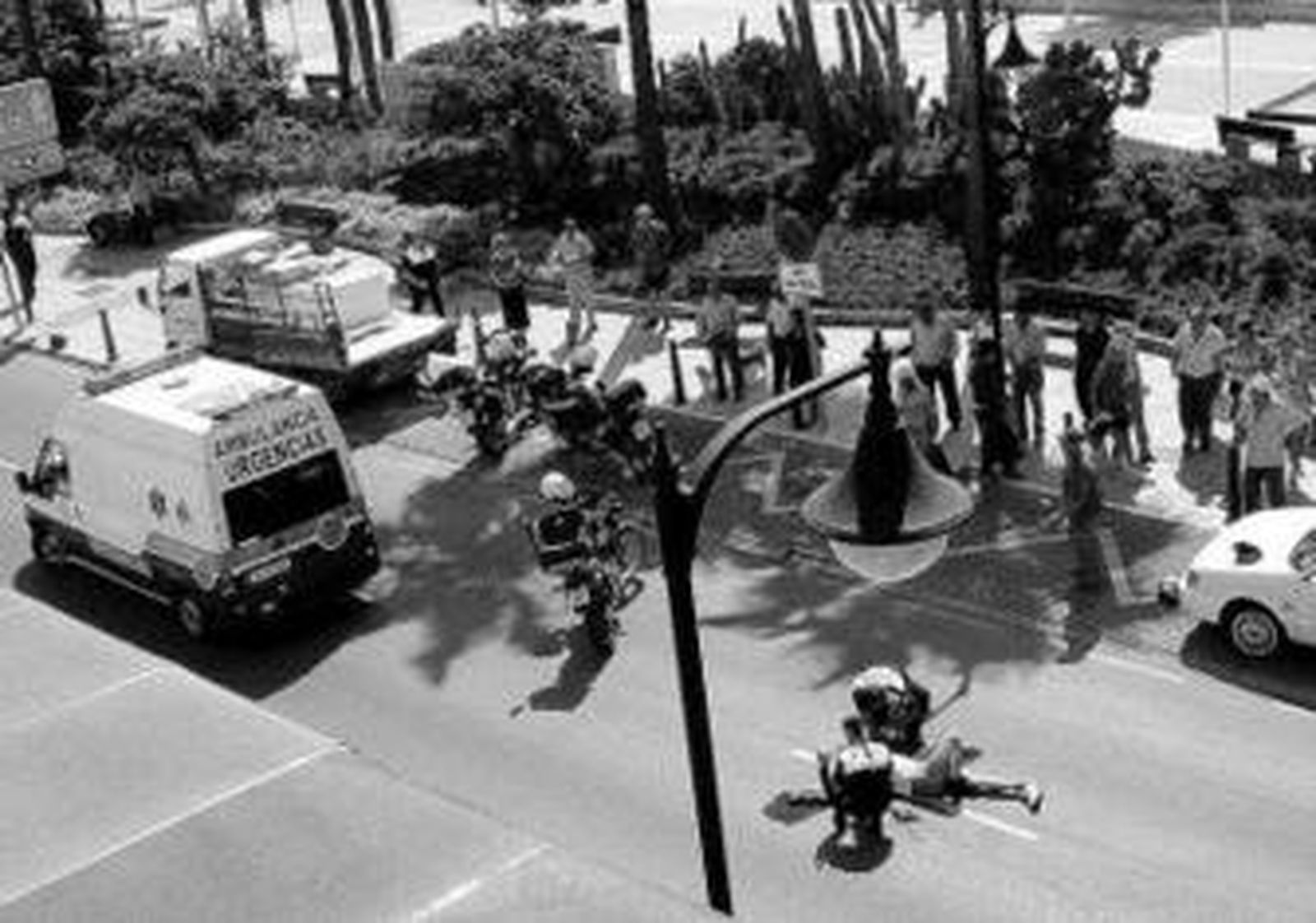 Imagen de archivo de otra intervención de la Policía Local de Estepona.