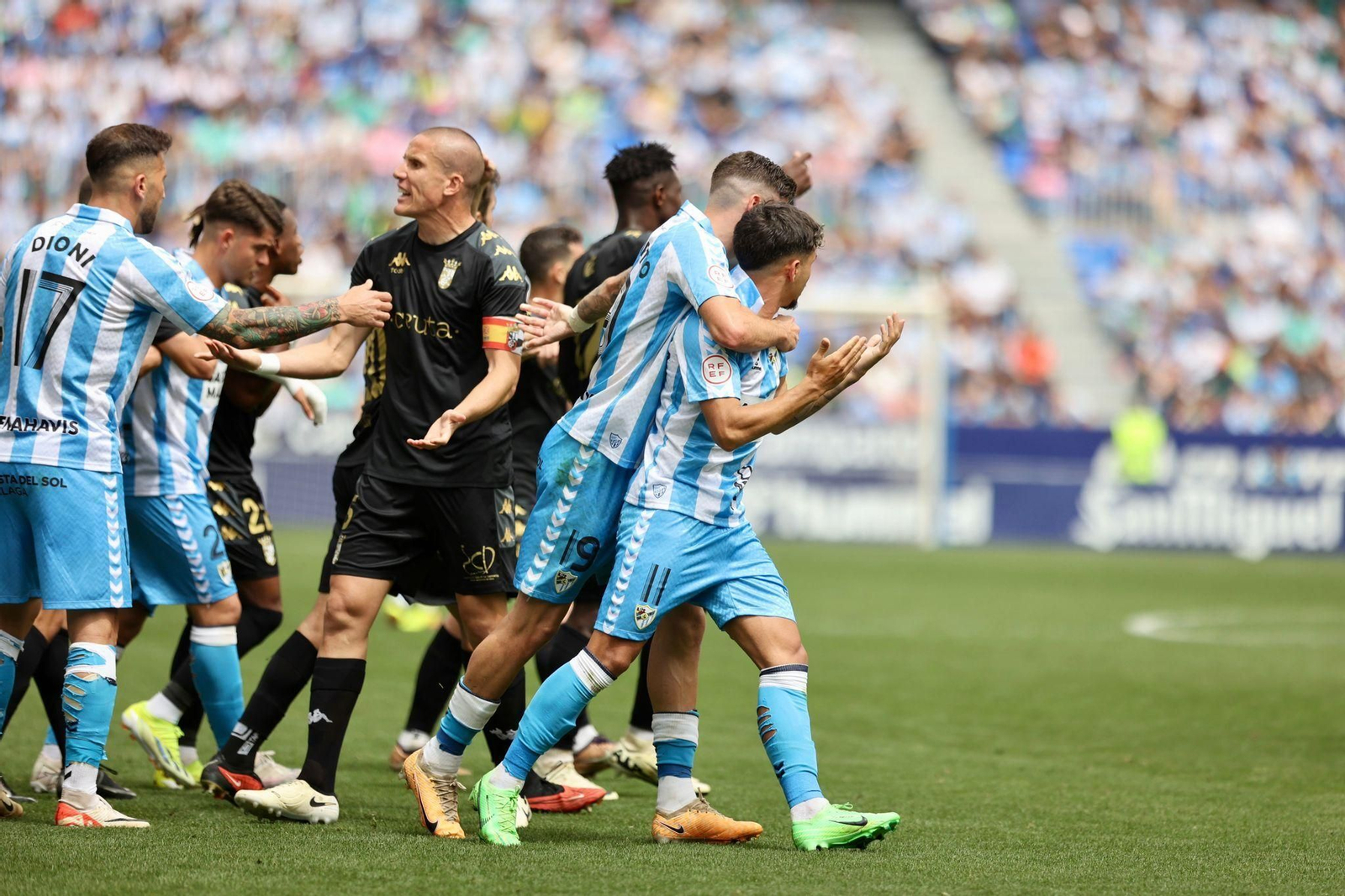 Málaga CF-AD Ceuta, en fotos