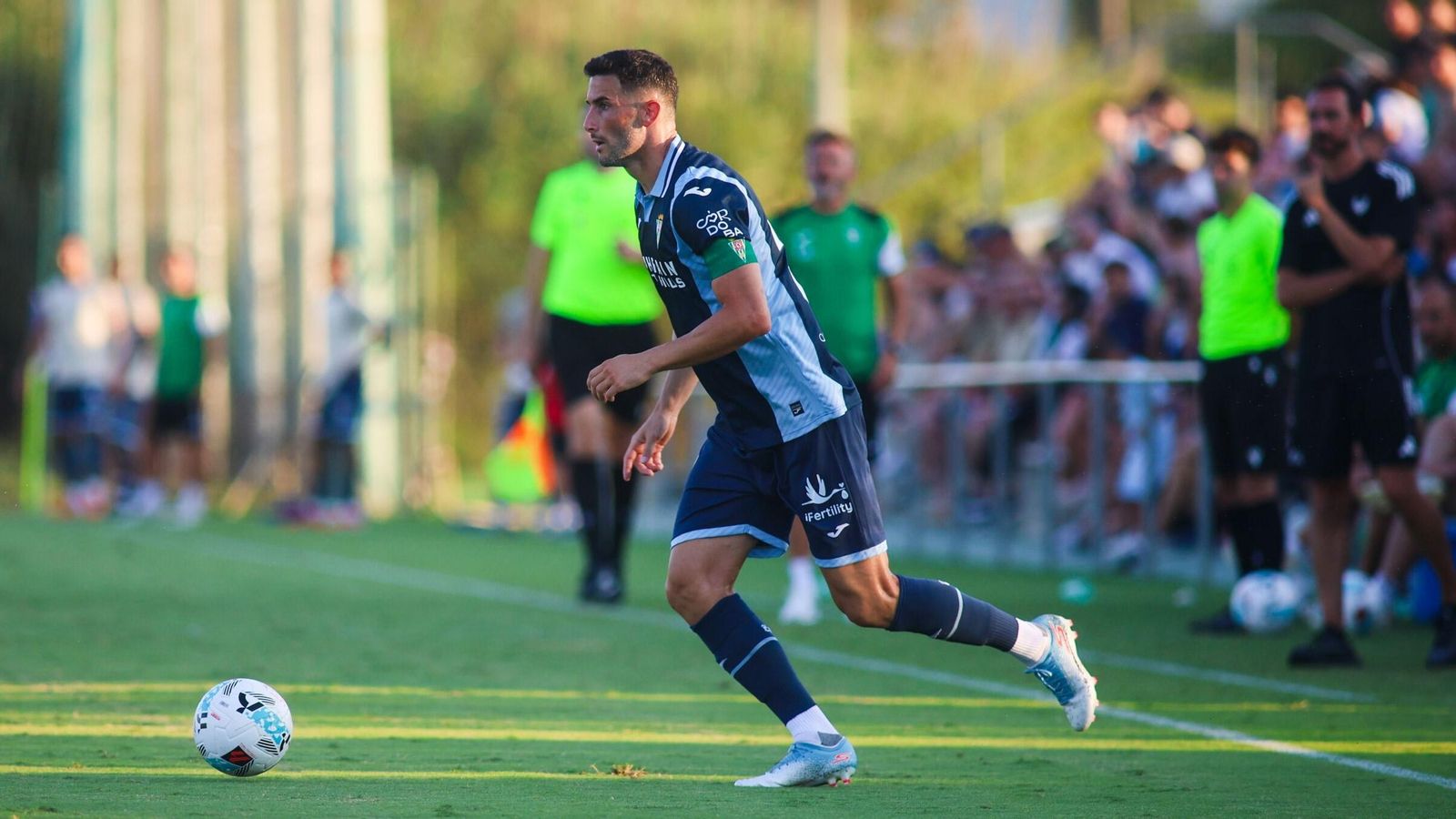 Albarrán, en el último partido amistoso del Córdoba CF.