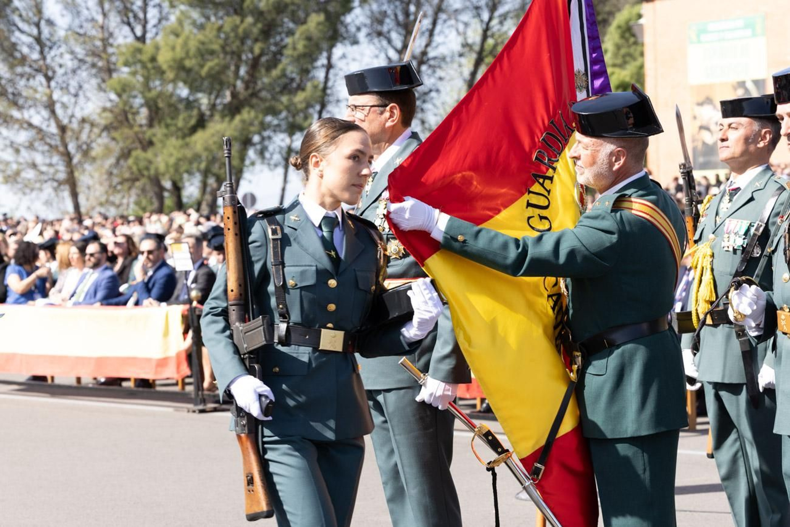 Acto de jura de bandera de la 130ª promoción de guardias civiles de la Academia de Baeza