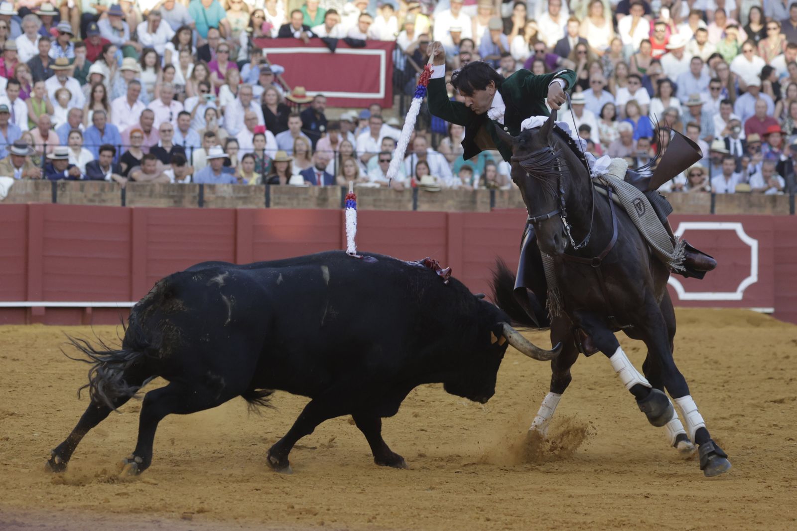 Imágenes de la corrida de rejones en la Maestranza de Sevilla