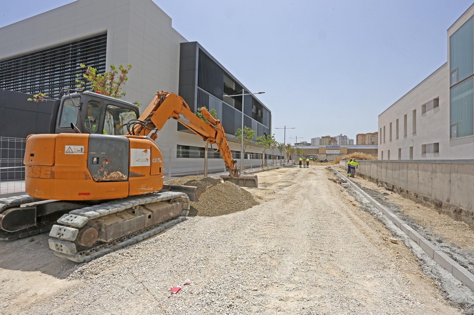 Obras de urbanización de la jefatura de la Policía Local de Jerez