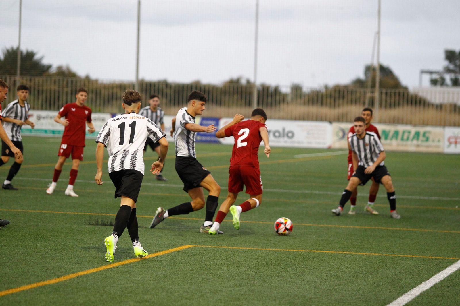 Imagen del encuentro entre La Cañada y el Sevilla