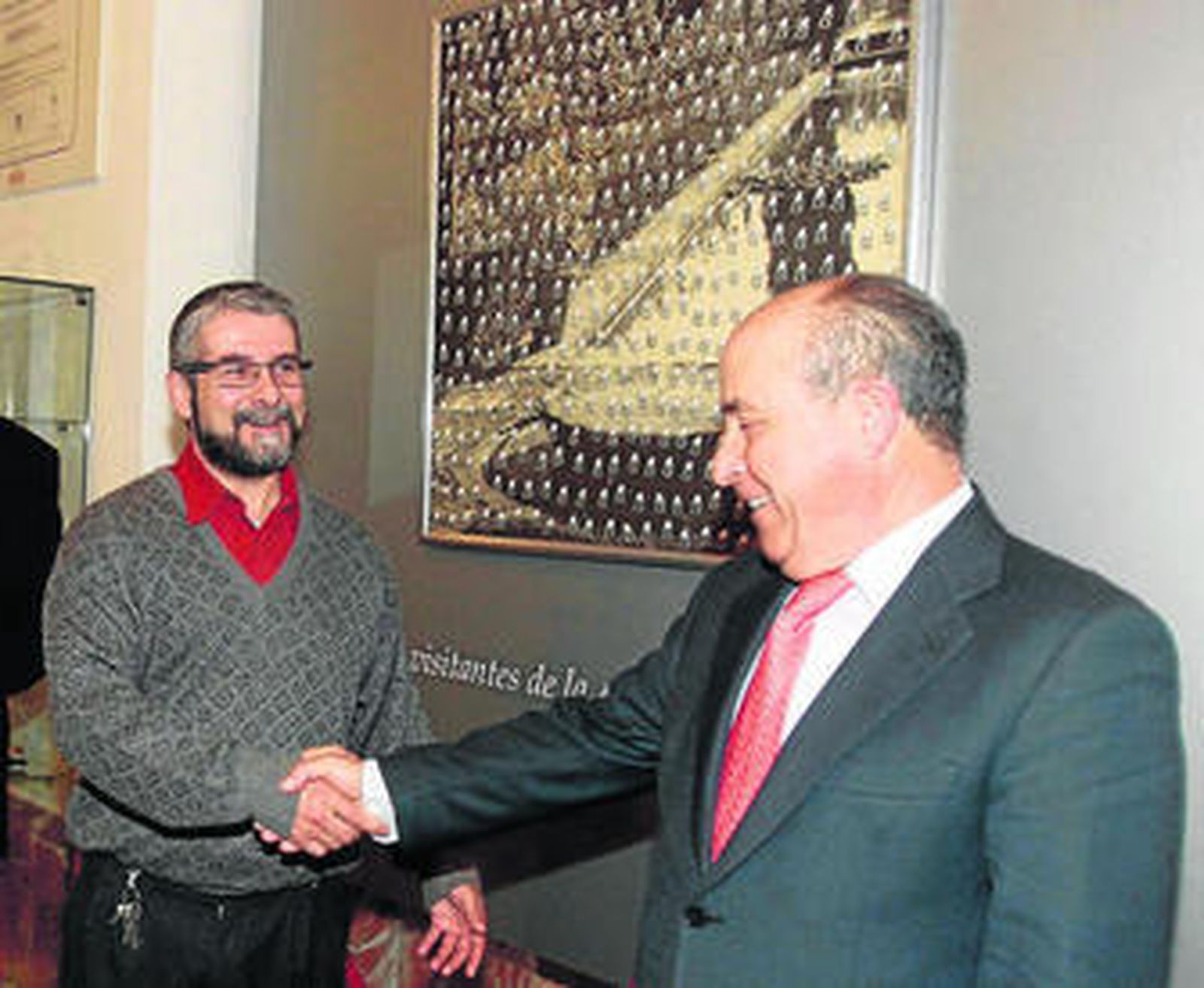 Alejandro Gorafe y José Torres Hurtado durante la presentación de la obra.