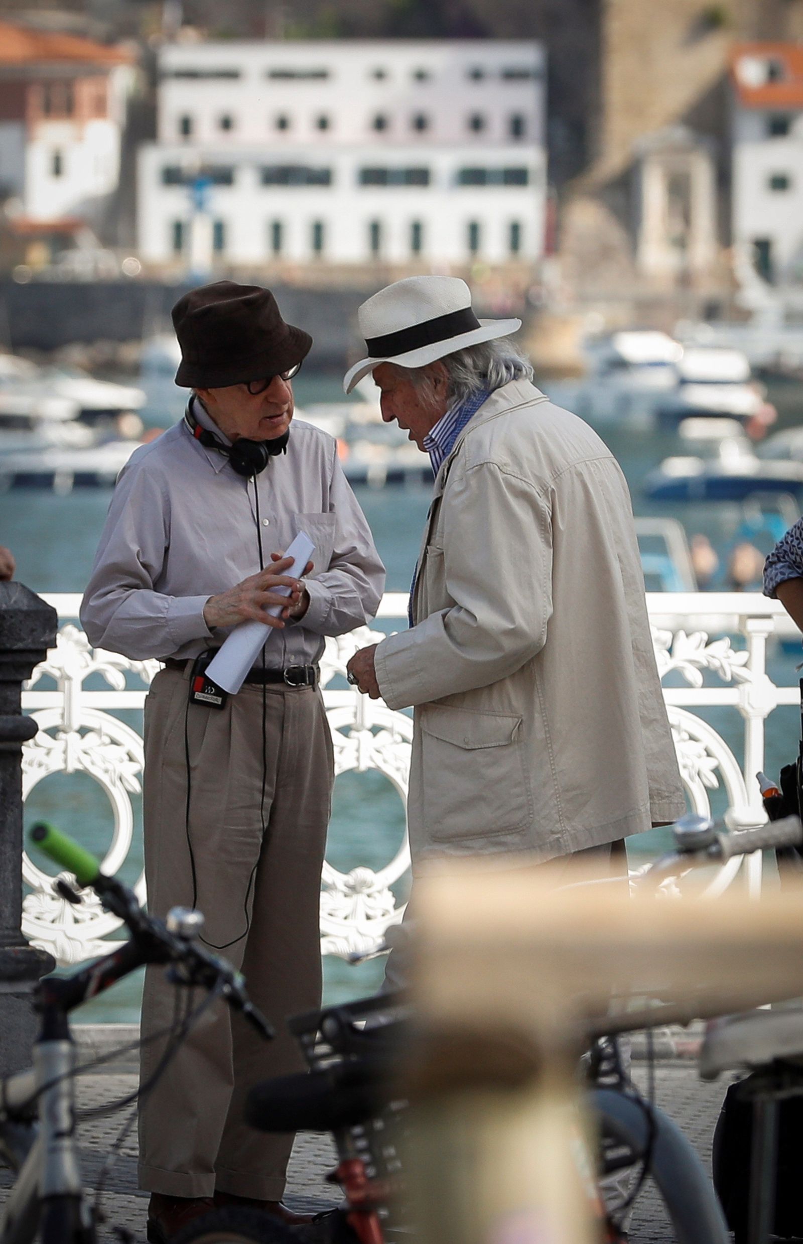 Woody Allen, con Vittorio Storaro durante el rodaje.
