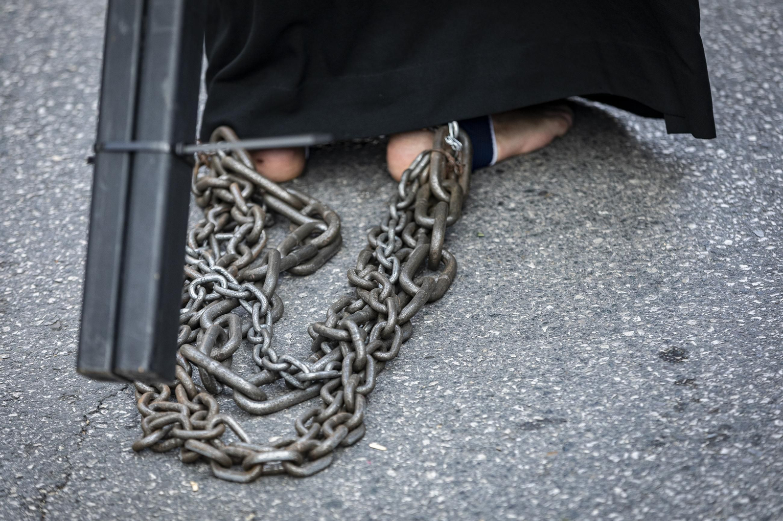 Las imágenes de Afligidos de El Puerto en el Lunes Santo de la Semana Santa 2025