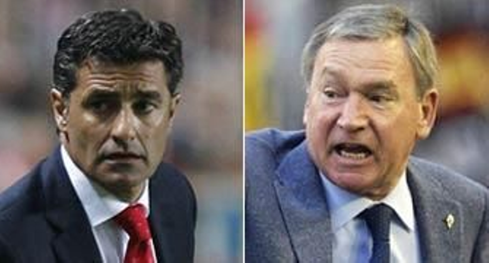 Míchel y Clemente; comparecencias con expectación