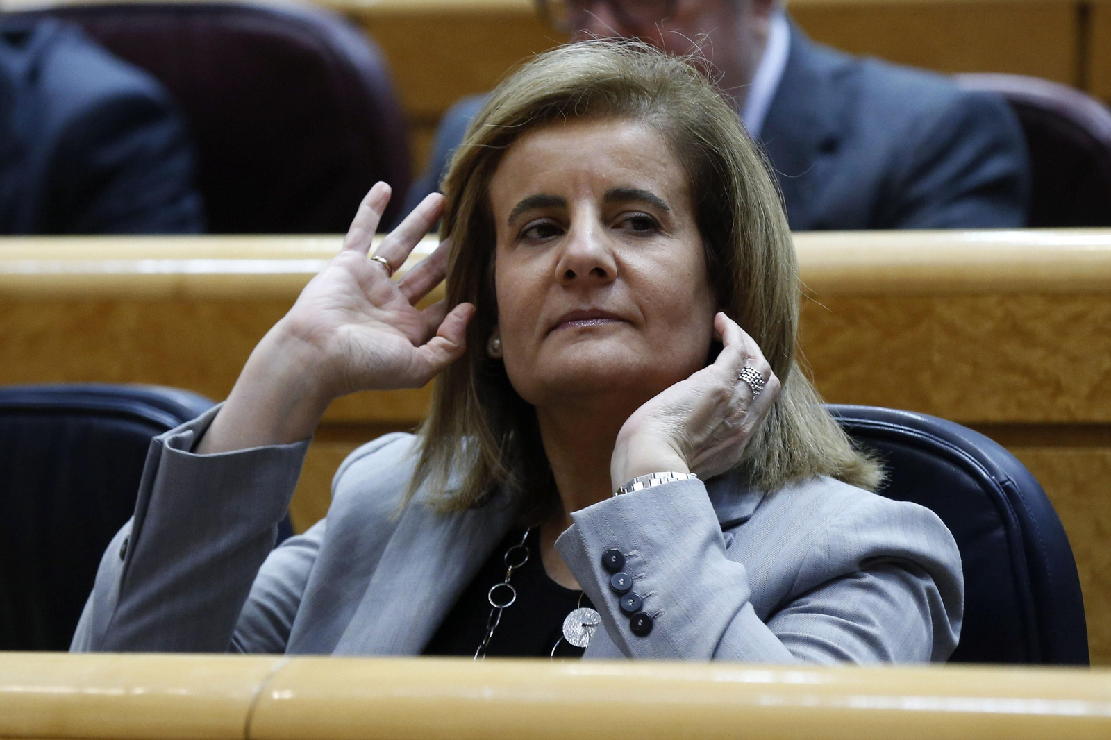 Fátima Báñez, en el Congreso de los Diputados.