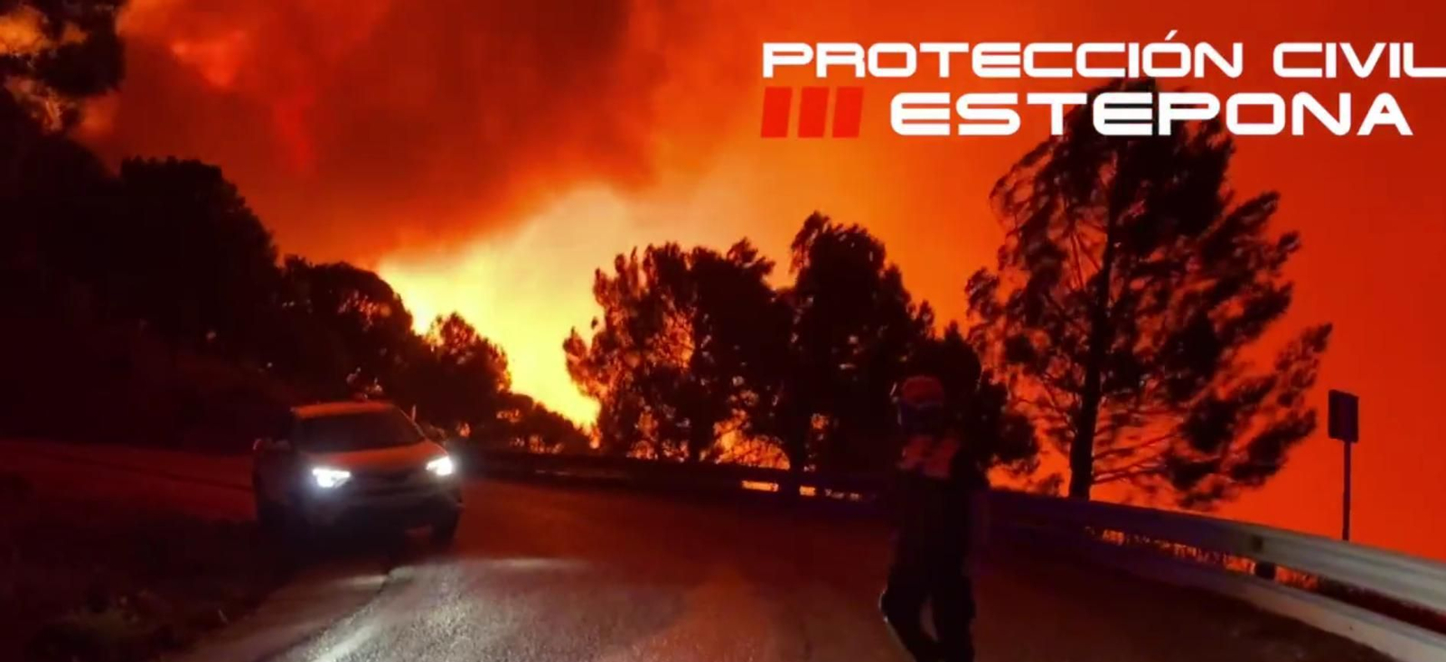 Las fotos del incendio que afecta a Jubrique, Genalguacil y Estepona